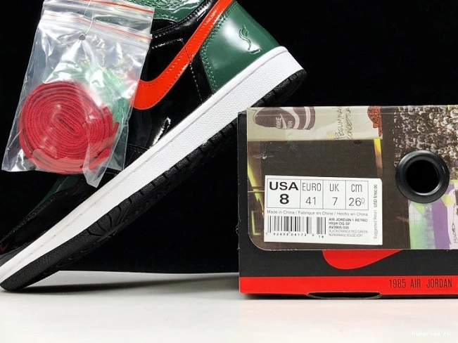 Black High OG Orange-Fir Team AV3905-038 x Air Jordan SoleFly 1 Retro 0712